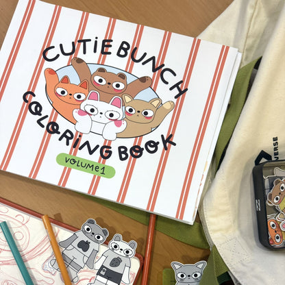(LIMITED ORDERS) Cutie Bunch Coloring Book • Volume 1 🌼