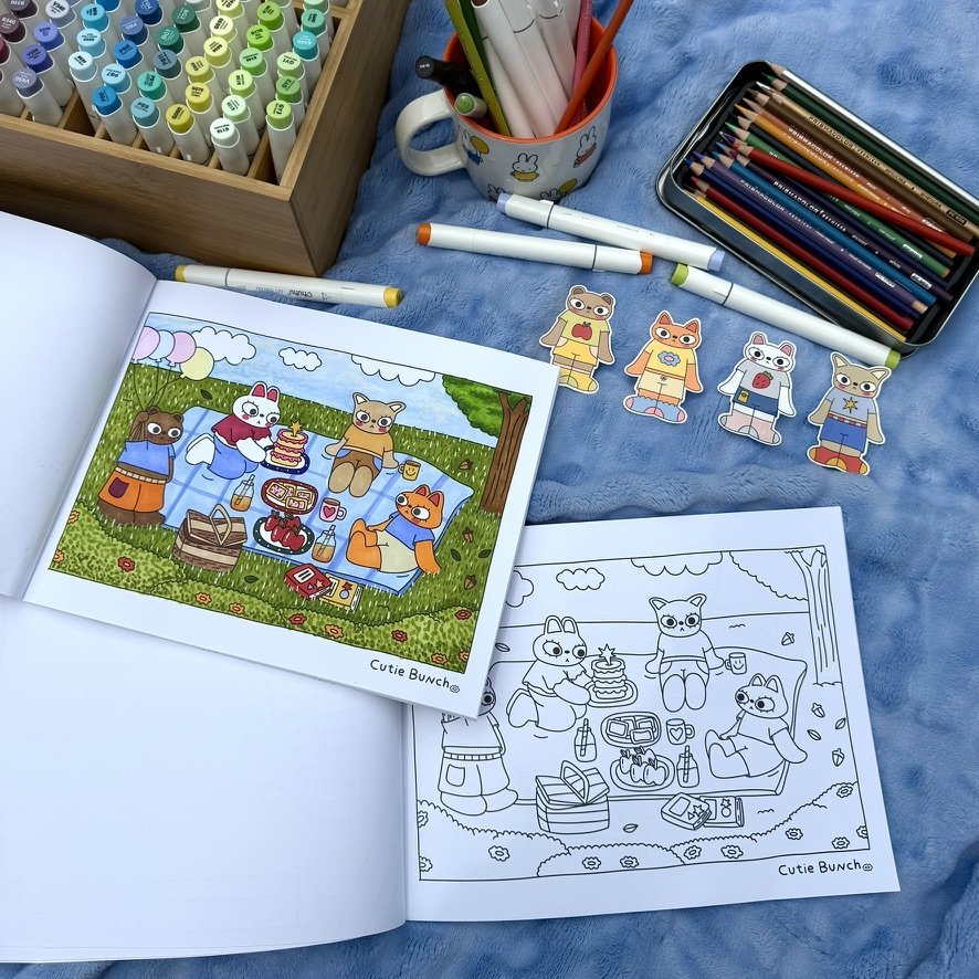 (LIMITED ORDERS) Cutie Bunch Coloring Book • Volume 1 🌼