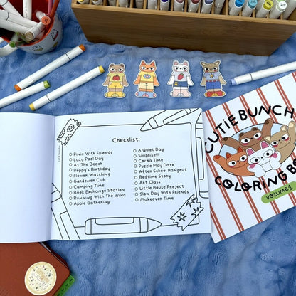 (LIMITED ORDERS) Cutie Bunch Coloring Book • Volume 1 🌼