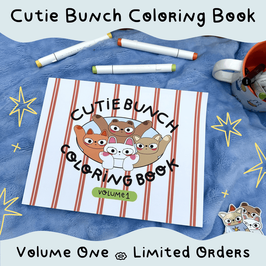(US only-LIMITED ORDERS) Cutie Bunch Coloring Book • Volume 1 🌼
