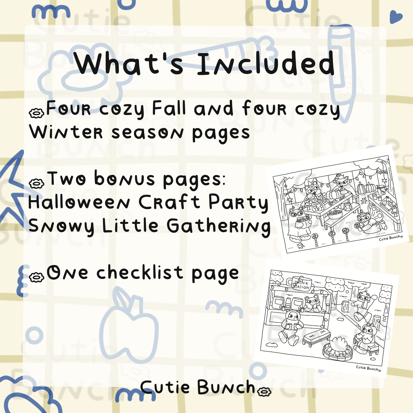 Printable Pages ✿ Fall-Winter Season