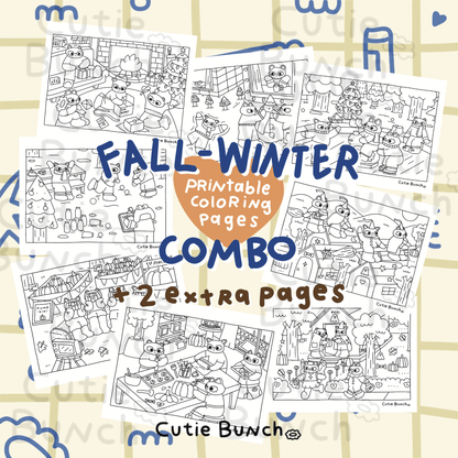 Printable Pages ✿ Fall-Winter Season