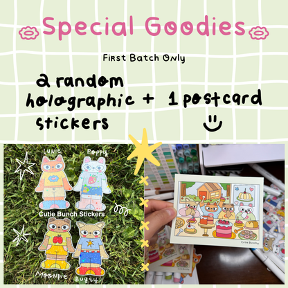 (LIMITED ORDERS) Cutie Bunch Coloring Book • Volume 1 🌼