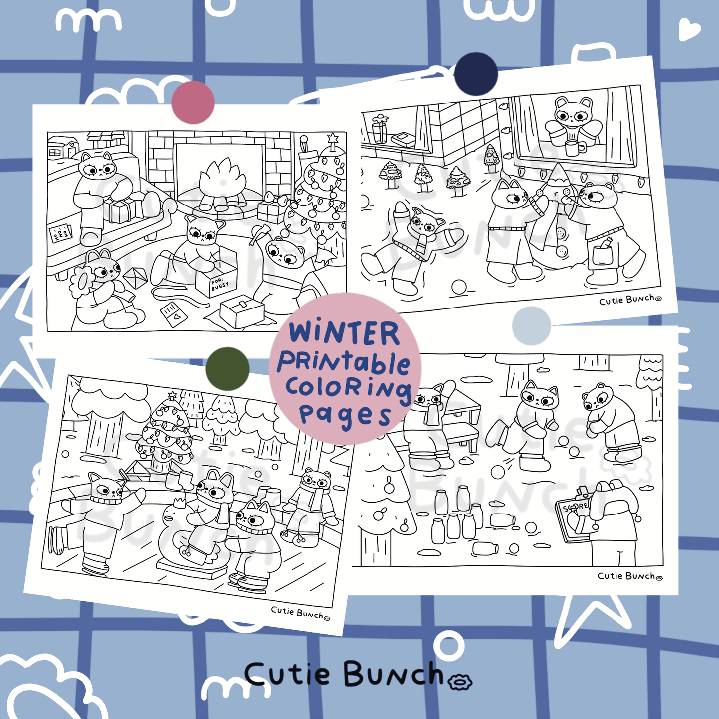 Printable Pages ✿ Fall-Winter Season