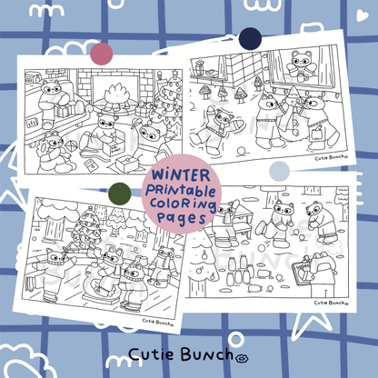 Printable Pages ✿ Fall-Winter Season