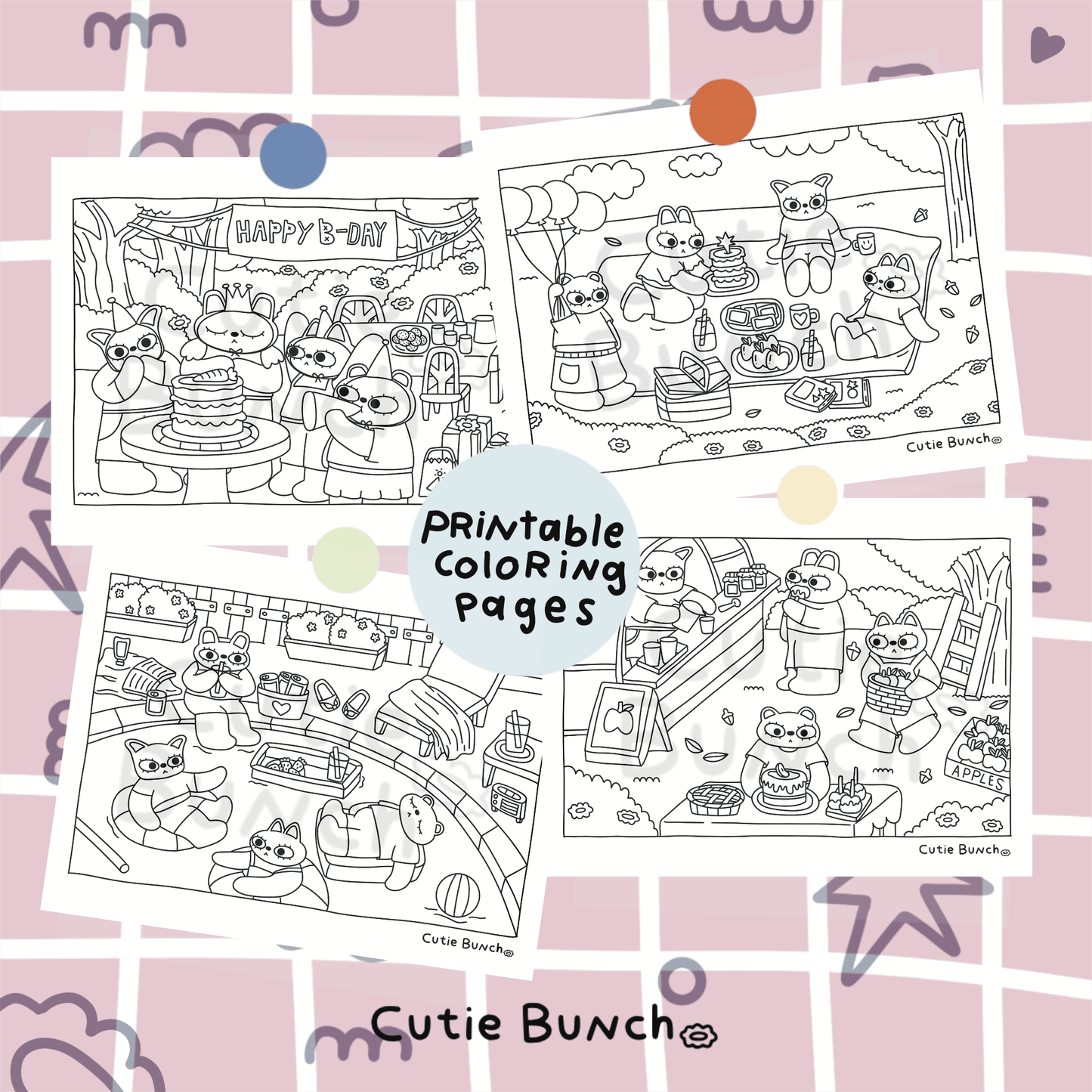 Printable Pages ✿ Volume One Mini Digital Pack